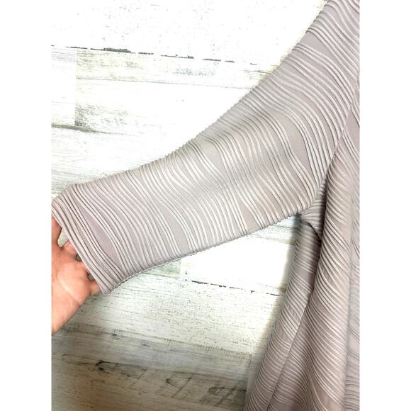 Joseph Ribkoff Women’s 22 Beige Ruched Midi Cocktail Evening Dress NWT Designer - Picture 8 of 9